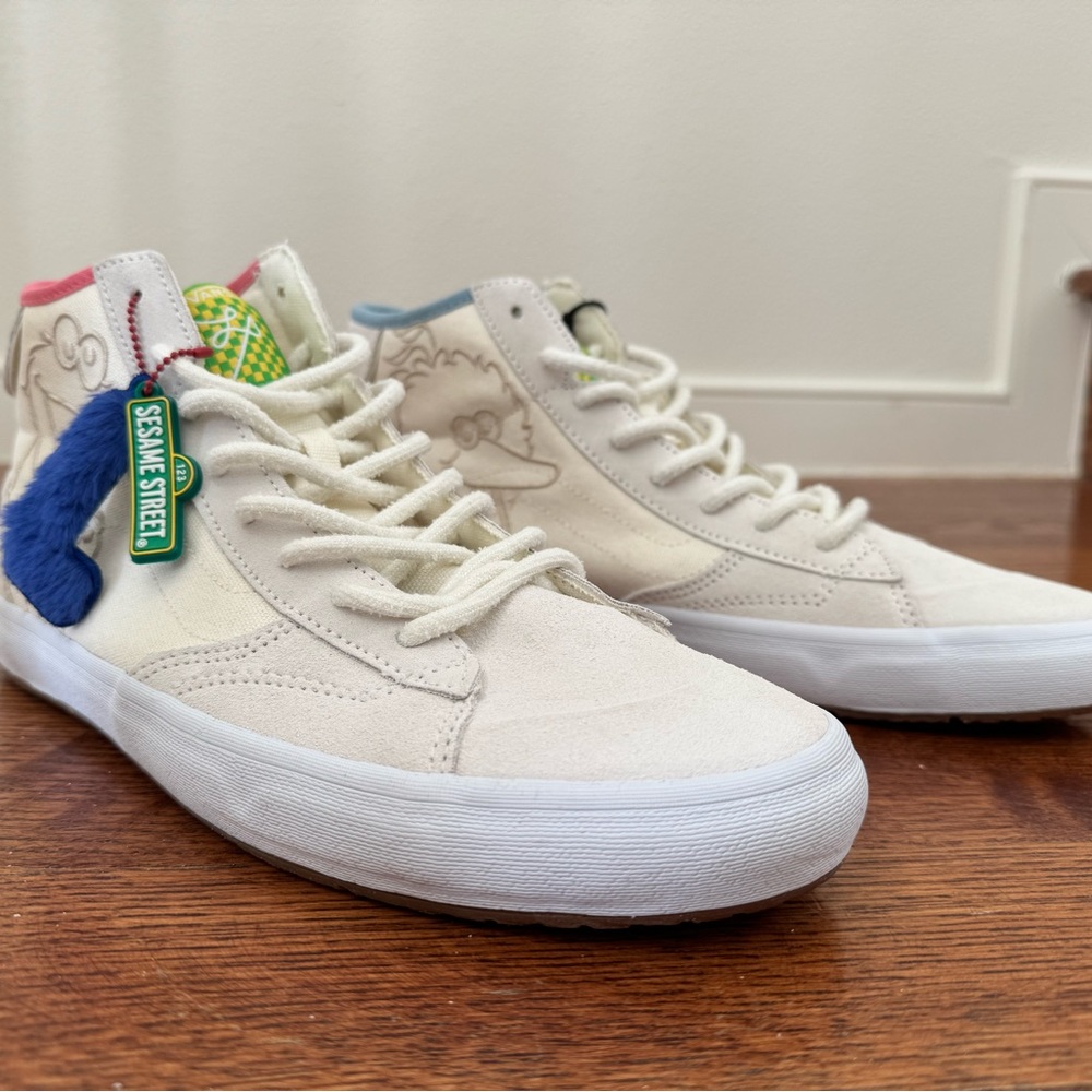 VANS Sesame Street Cream High-Top Sneakers